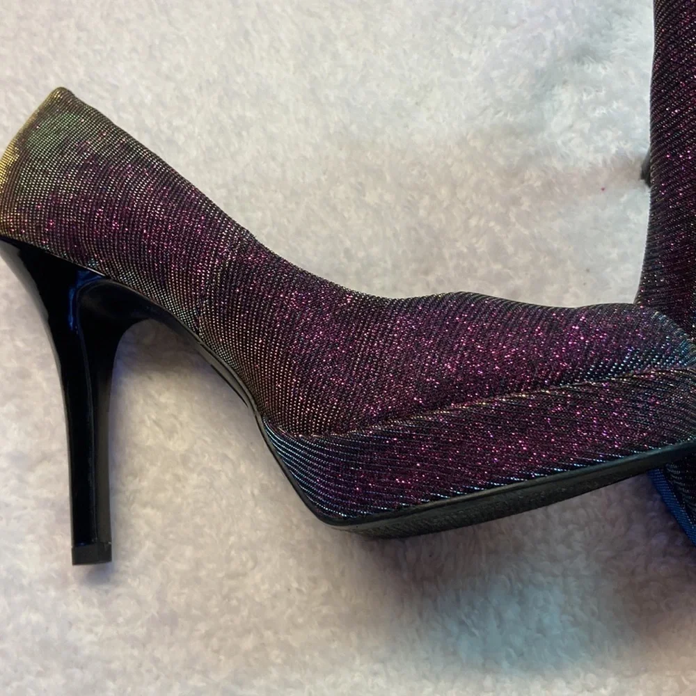 Nine & Co Collection IdealLove 4.5” Heel Platform Wedding/Holiday/Dressy EUC 8.5